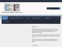 Tablet Screenshot of commercialrealtypartners.net